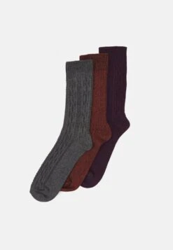 Pier One 3PACK - Socken - Dark Blue, Dark Red, White -Pier One Verkäufe 1189c863a8cb47e6809f3af9086f140f