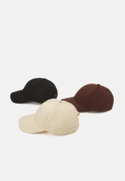 Pier One UNISEX 3 PACK - Cap - Black/dark Brown/beige -Pier One Verkäufe 322c39d131ac488ea8bb229f1824c6e8