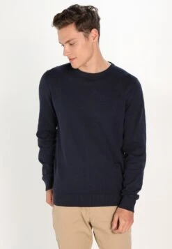 Pier One BASIC CREWNECK - Strickpullover - Dark Blue -Pier One Verkäufe 329922927e9b4f2e90d457cc0511bf45 1