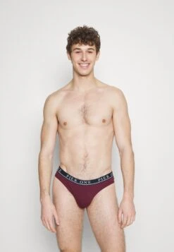 Pier One BRANDED WAISTBAND BRIEFS 3 PACK - Slip - Dark Blue /green/bordeaux -Pier One Verkäufe 3bf4517ea3b5408a9a622d206f05beec