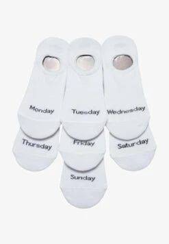 Pier One 7 PACK - Füßlinge - White -Pier One Verkäufe 4d2bd21c5fc2480db9e996cf3b6bb60f