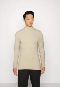 Pier One 2 PACK - Langarmshirt - Beige/bordeaux -Pier One Verkäufe 56ac16533860485ab0af4460b554ef38