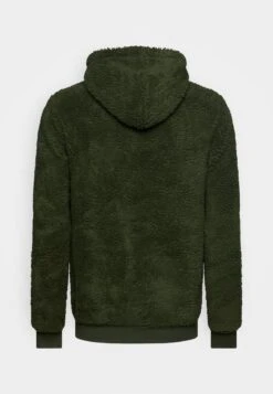 Pier One BORG ZIP-UP JACKET - Fleecejacke - Dark Green -Pier One Verkäufe 593c769d852144a4b76c300eb08daff6