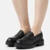 Pier One LEATHER - Slipper - Black -Pier One Verkäufe 5f1c8cbb76034236bdabca274b274149