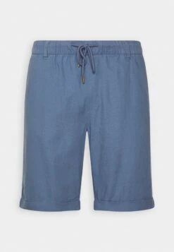 Pier One LINEN BLEND DRAWCORD SHORTS - Shorts - Blue -Pier One Verkäufe 609305b411ae4fd897e85e7620e5b545 1