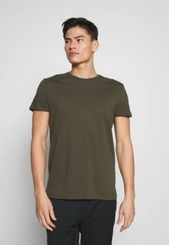 Pier One 5 PACK - T-Shirt Basic - Olive/ White/ Navy /yellow /black -Pier One Verkäufe 6388f246a6aa4b66b3d378922f10759e