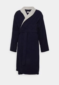 Pier One SHAWL TOWEL BATHROBE - Bademantel - Dark Blue -Pier One Verkäufe 67f610d064e84b5daaa9a12f82d45b4b