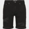 Pier One Jeans Shorts - Black -Pier One Verkäufe 6a5f776f052149fab21c0f7a06b3f55c