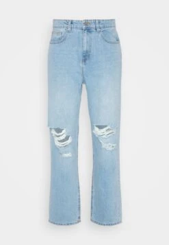 Pier One DISTRESS ON KNEES - Jeans Relaxed Fit - Light Blue Denim -Pier One Verkäufe 6c561d8272b94404a72faaf104617fd2
