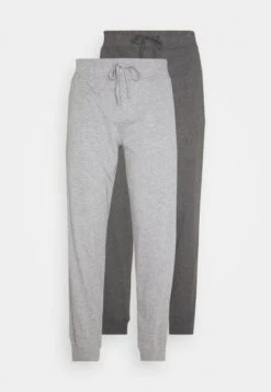 Pier One 2 PACK - Nachtwäsche Hose - Mottled Dark Grey/mottled Grey -Pier One Verkäufe 7438e3af94d84f41a7e5cef68ab55737