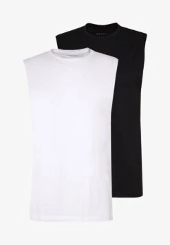 Pier One 2 PACK - Top - White/black -Pier One Verkäufe 746ca57ae5d64a839e14f2b3a322ccb3