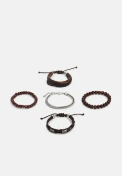 Pier One 5PACK - Armband - Brown, Silver-coloured -Pier One Verkäufe 78101c85fdfe4c56bc39b936707e5c84 1