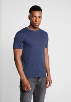 Pier One T-Shirt Basic - Mottled Bordeaux/white -Pier One Verkäufe 879f969b2cfc4ca0b00bb197bee67f46