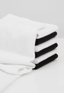 Pier One 7 PACK - Socken - White/black -Pier One Verkäufe 887153a669e24dd0b3ff5748cd21b4f1