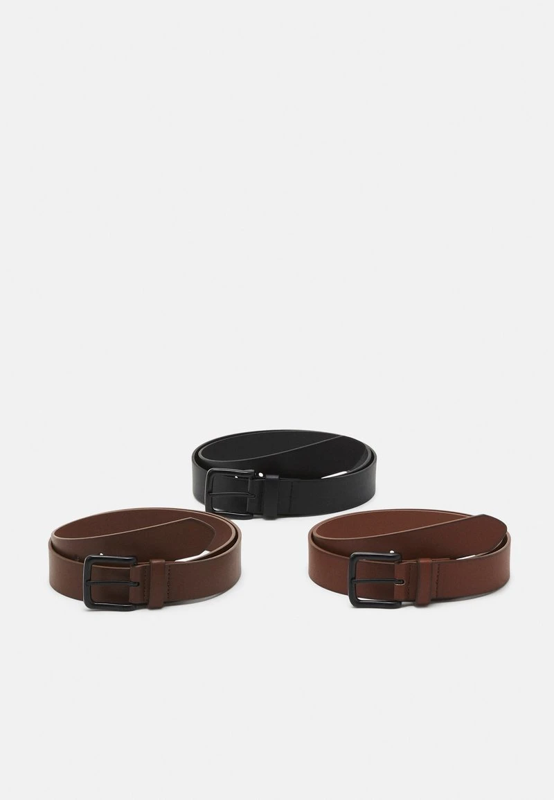 Pier One 3 PACK UNISEX - Gürtel - Black/brown /cognac 3 Pier One 3 PACK UNISEX - Gürtel - Black/brown /cognac