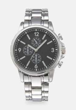 Pier One UNISEX - Uhr - Silver-coloured/black -Pier One Verkäufe 8aeb2a979ab44369a9f7a84cbc0dedd4 1