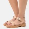 Pier One LEATHER - Riemensandalette - Beige -Pier One Verkäufe 91d25eb5e3914f58abbcdb1c65294532