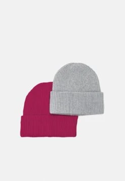 Pier One UNISEX 2 PACK - Mütze - Red/grey -Pier One Verkäufe 974eebccedc348d4971691706216c905 1