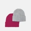 Pier One UNISEX 2 PACK - Mütze - Red/grey -Pier One Verkäufe 974eebccedc348d4971691706216c905