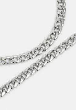 Pier One SET - Halskette - Silver-coloured -Pier One Verkäufe a486b5615cc14e0c8e89b68bd541bea8