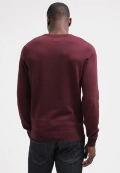 Pier One BASIC CREWNECK - Strickpullover - Bordeaux -Pier One Verkäufe aaf245cbddbb47c589ef82b506fadeca
