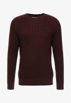 Pier One Strickpullover - Mottled Bordeaux -Pier One Verkäufe b01a20a925a3490fb12d77990c4bbfde