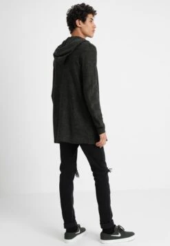 Pier One Strickjacke - Black/olive -Pier One Verkäufe b1c42fa61d4b4b0ab71ca3de14a4aa30