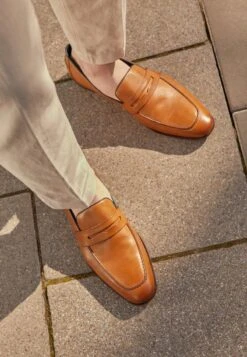 Pier One LEATHER - Business-Slipper - Camel -Pier One Verkäufe b47687c00cb94dae94774bfae9bc3a7e