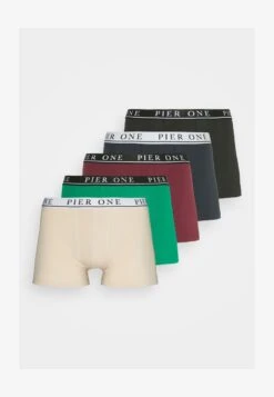 Pier One 5 PACK - Panties - Beige/green/bordeaux -Pier One Verkäufe bc7bad60932445cabd41ffd20695bb0b
