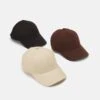 Pier One UNISEX 3 PACK - Cap - Black/dark Brown/beige -Pier One Verkäufe c2733f675ca44ebd8c1145369473dacc