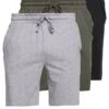 Pier One 3 PACK - Nachtwäsche Hose - Black/mottled Grey -Pier One Verkäufe d054b96aa1c94e42bb83d3cfa8824905