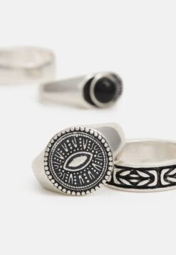 Pier One 5 PACK - Ring - Silver-coloured -Pier One Verkäufe db6a637888e34ec5a4d8dceca3b8fe16