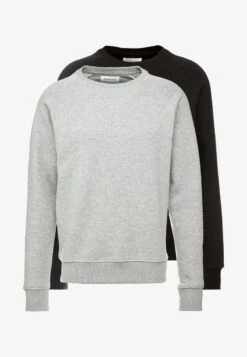 Pier One 2 PACK - Sweatshirt - Mottled Light Grey/black -Pier One Verkäufe dba537e667ce4fe2aee0ab958e24e9cf
