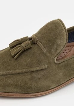 Pier One LEATHER - Slipper - Green -Pier One Verkäufe e1f88111880d4b22b149d345f9e0d086