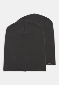 Pier One UNISEX 2 PACK - Mütze - Black/grey -Pier One Verkäufe e50b8580c4fa40d19083df30a9f3b419