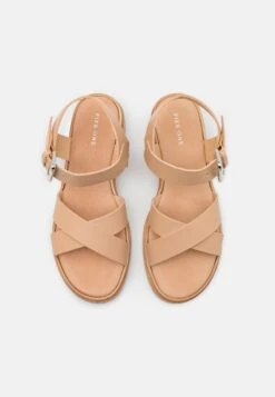 Pier One LEATHER - Riemensandalette - Beige -Pier One Verkäufe efe3a4419dd64fed9e5a1ad795b3f40c