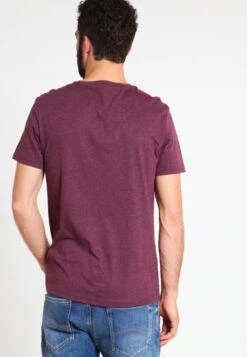 Pier One T-Shirt Basic - Bordeaux Melange -Pier One Verkäufe ffd7bb5710514686b94257423824e5e6